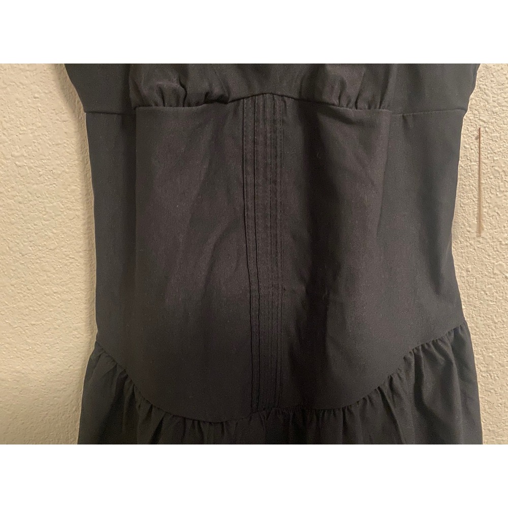 Just Found Womens Black Mini Dress XL Sleeveless Fit & Flare Pintuck NWT - Picture 6 of 8